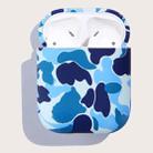 Camouflage Series Earphone Protective Case For AirPods 1 / 2(Blue) - 1