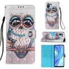 For Xiaomi Mi 11 Lite 3D Painting Horizontal Flip Leather Case with Holder & Card Slot & Wallet & Lanyard(Owl) - 1