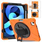 Shockproof Colorful Silicone + PC Protective Case with Holder & Shoulder Strap & Hand Strap For iPad Pro 11 2022 / 2021 / 2020 / 2018 /  Air 4 2020 (Orange) - 1