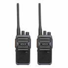 1 Pair RETEVIS RB617 PMR446 16CHS License-free Two Way Radio Handheld Walkie Talkie, EU Plug(Black) - 1