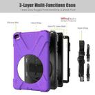 Shockproof Colorful Silicone + PC Protective Case with Holder & Shoulder Strap & Hand Strap For iPad Mini 4 / Mini (2019)(Purple) - 2