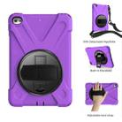 Shockproof Colorful Silicone + PC Protective Case with Holder & Shoulder Strap & Hand Strap For iPad Mini 4 / Mini (2019)(Purple) - 9