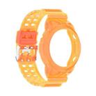 For Huawei Watch GT 2 46mm Silicone Integrated Translucent Watch Band (Orange) - 1