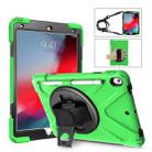 Shockproof Colorful Silicone + PC Protective Case with Holder & Shoulder Strap & Hand Strap & Pen Slot For iPad Pro 10.5(Green) - 1