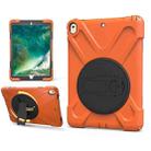 Shockproof Colorful Silicone + PC Protective Case with Holder For iPad Pro 10.5(Orange) - 1