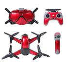 Sunnylife 4 in 1 PVC Anti-Scratch Decal Skin Wrap Stickers Kits for DJI FPV Drone & Goggles V2 & Remote Control & Rocker(Aurora Red) - 1