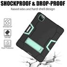 Contrast Color Robot Shockproof Silicone + PC Protective Case with Holder & Pen Slot For iPad Pro 12.9 (2018) / (2020)(Black + Mint Green) - 7