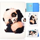 For iPad 10.2 2021 / 2020 / 2019 Colored Drawing Horizontal Flip Leather Case with Holder & Card Slots & Pen Slot & Sleep / Wake-up Function(Beckoning Panda) - 1