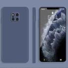 For Huawei Mate 20 Pro Solid Color Imitation Liquid Silicone Straight Edge Dropproof Full Coverage Protective Case(Grey) - 1