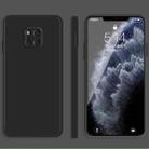 For Huawei Mate 20 Pro Solid Color Imitation Liquid Silicone Straight Edge Dropproof Full Coverage Protective Case(Black) - 1