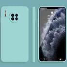 For Huawei Mate 30 Solid Color Imitation Liquid Silicone Straight Edge Dropproof Full Coverage Protective Case(Sky Blue) - 1