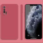 For Huawei nova 6 5G Solid Color Imitation Liquid Silicone Straight Edge Dropproof Full Coverage Protective Case(Red) - 1