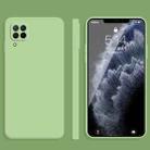 For Huawei nova 6 SE / 7i Solid Color Imitation Liquid Silicone Straight Edge Dropproof Full Coverage Protective Case(Matcha Green) - 1