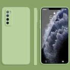 For Huawei nova 7 5G Solid Color Imitation Liquid Silicone Straight Edge Dropproof Full Coverage Protective Case(Matcha Green) - 1