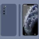 For Huawei nova 7 Pro 5G Solid Color Imitation Liquid Silicone Straight Edge Dropproof Full Coverage Protective Case(Grey) - 1