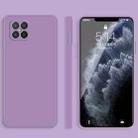 For Huawei nova 8 SE Solid Color Imitation Liquid Silicone Straight Edge Dropproof Full Coverage Protective Case(Purple) - 1