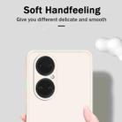 For Huawei P50 Solid Color Imitation Liquid Silicone Straight Edge Dropproof Full Coverage Protective Case(Dark Green) - 2
