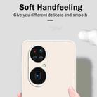 For Huawei P50 Pro Solid Color Imitation Liquid Silicone Straight Edge Dropproof Full Coverage Protective Case(White) - 2
