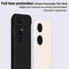 For Huawei P50 Pro Solid Color Imitation Liquid Silicone Straight Edge Dropproof Full Coverage Protective Case(White) - 3
