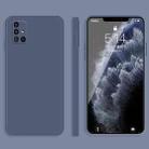 For Samsung Galaxy A31 Solid Color Imitation Liquid Silicone Straight Edge Dropproof Full Coverage Protective Case(Grey) - 1