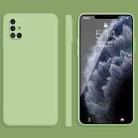 For Samsung Galaxy A71 Solid Color Imitation Liquid Silicone Straight Edge Dropproof Full Coverage Protective Case(Matcha Green) - 1