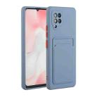 For Samsung Galaxy A42 5G Card Slot Design Shockproof TPU Protective Case(Gray) - 1