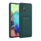 For Samsung Galaxy A51 5G Card Slot Design Shockproof TPU Protective Case(Dark Green) - 1