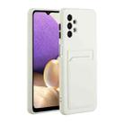 For Samsung Galaxy A52 5G / 4G Card Slot Design Shockproof TPU Protective Case(White) - 1
