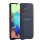 For Samsung Galaxy A71 5G Card Slot Design Shockproof TPU Protective Case(Dark Blue) - 1