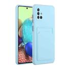 For Samsung Galaxy A71 5G Card Slot Design Shockproof TPU Protective Case(Sky Blue) - 1