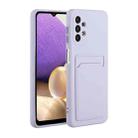 For Samsung Galaxy M31s Card Slot Design Shockproof TPU Protective Case(Purple) - 1