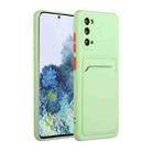 For Samsung Galaxy S20 Card Slot Design Shockproof TPU Protective Case(Green) - 1