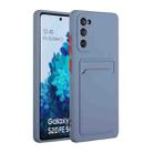 For Samsung Galaxy S20 FE Card Slot Design Shockproof TPU Protective Case(Gray) - 1