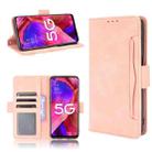 For OPPO A54 5G / A74 5G / A93 5G Skin Feel Calf Pattern Horizontal Flip Leather Case with Holder & Card Slots & Photo Frame(Pink) - 1