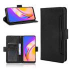 For OPPO A94 5G / Reno5Z 5G / F19 Pro+ 5G Skin Feel Calf Pattern Horizontal Flip Leather Case with Holder & Card Slots & Photo Frame(Black) - 1