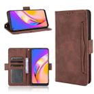 For OPPO A94 5G / Reno5Z 5G / F19 Pro+ 5G Skin Feel Calf Pattern Horizontal Flip Leather Case with Holder & Card Slots & Photo Frame(Brown) - 1