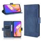 For OPPO A94 5G / Reno5Z 5G / F19 Pro+ 5G Skin Feel Calf Pattern Horizontal Flip Leather Case with Holder & Card Slots & Photo Frame(Blue) - 1