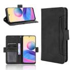 For Xiaomi Redmi Note 10 5G Skin Feel Calf Pattern Horizontal Flip Leather Case with Holder & Card Slots & Photo Frame(Black) - 1