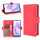 For Blackview A70 (2021) Skin Feel Calf Pattern Horizontal Flip Leather Case with Holder & Card Slots & Photo Frame(Red) - 1