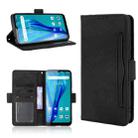 For Oukitel C23 Pro Skin Feel Calf Pattern Horizontal Flip Leather Case with Holder & Card Slots & Photo Frame(Black) - 1