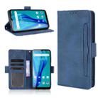 For Oukitel C23 Pro Skin Feel Calf Pattern Horizontal Flip Leather Case with Holder & Card Slots & Photo Frame(Blue) - 1