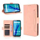 For Oukitel C23 Pro Skin Feel Calf Pattern Horizontal Flip Leather Case with Holder & Card Slots & Photo Frame(Pink) - 1