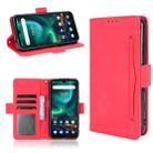 For UMIDIGI Bison GT Skin Feel Calf Pattern Horizontal Flip Leather Case with Holder & Card Slots & Photo Frame(Red) - 1