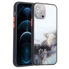For iPhone 12 Pro Ink Painting Style TPU Protective Case(Ink Black) - 1