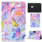 For iPad 10.2 2021 / 2020 / 2019 Colored Drawing Horizontal Flip Leather Case with Holder & Card Slots & Sleep / Wake-up Function(Pony) - 1