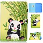 For iPad 10.2 2021 / 2020 / 2019 Colored Drawing Horizontal Flip Leather Case with Holder & Card Slots & Pen Slot & Sleep / Wake-up Function(Panda) - 1