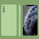 For Huawei Enjoy 10s Solid Color Imitation Liquid Silicone Straight Edge Dropproof Full Coverage Protective Case(Matcha Green) - 1