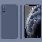 For Huawei Enjoy 20 Pro Solid Color Imitation Liquid Silicone Straight Edge Dropproof Full Coverage Protective Case(Grey) - 1