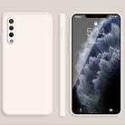 For Honor 9X Pro Solid Color Imitation Liquid Silicone Straight Edge Dropproof Full Coverage Protective Case(White) - 1