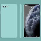 For Honor 10 Solid Color Imitation Liquid Silicone Straight Edge Dropproof Full Coverage Protective Case(Sky Blue) - 1